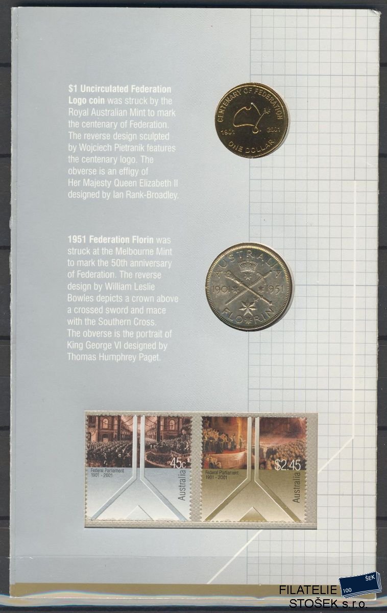 Austrálie známky Mi 2047-48 + Mince