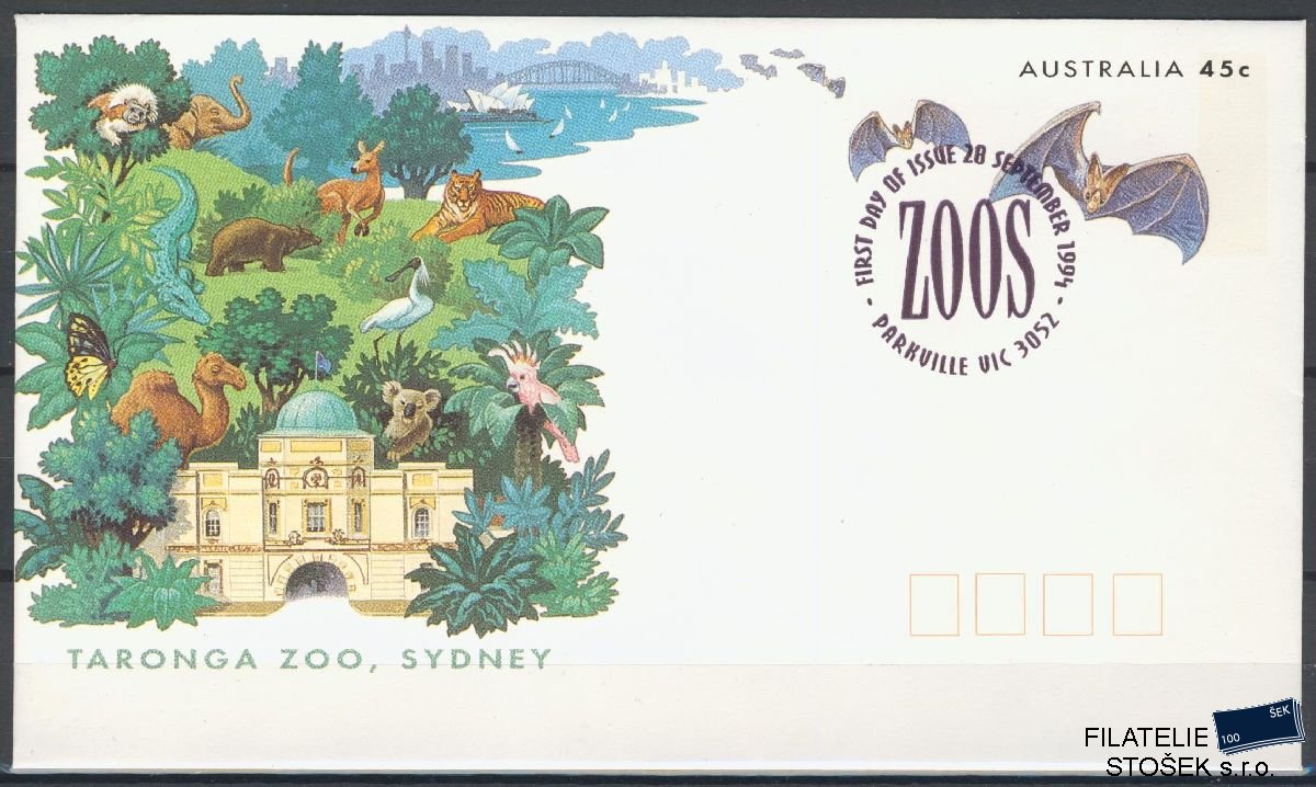 Austrálie známky FDC Mi - ZOO