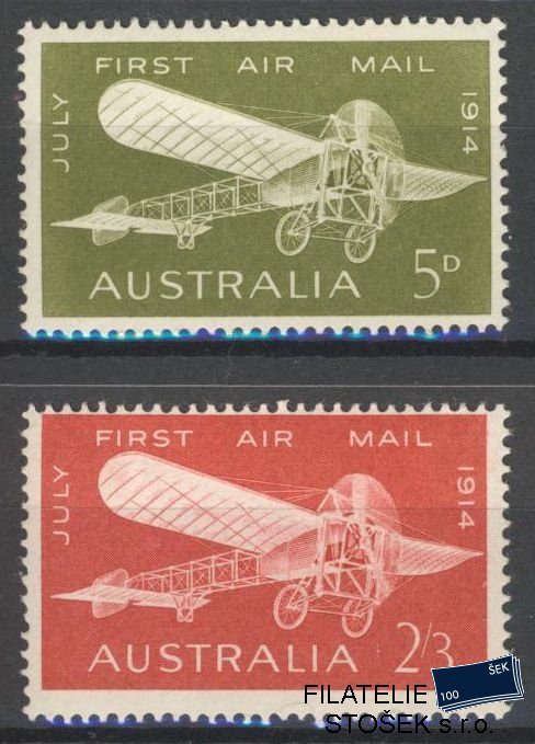 Austrálie známky Mi 346-47 Zvrásněný papír