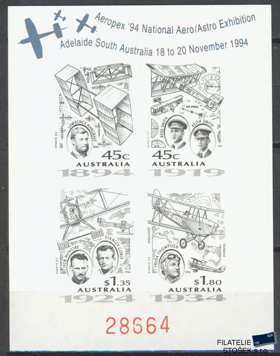 Austrálie známky Mi 1424-27 ZVL