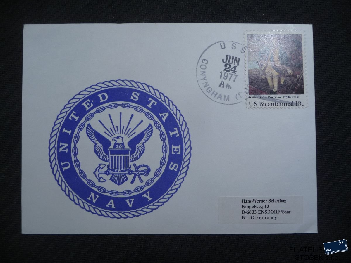 Lodní pošta celistvosti - USA - USS Conyngham