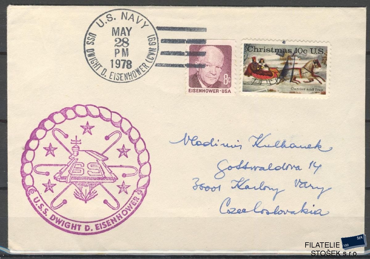 Lodní pošta celistvosti - USA - USS Dwight D. Eisenhower