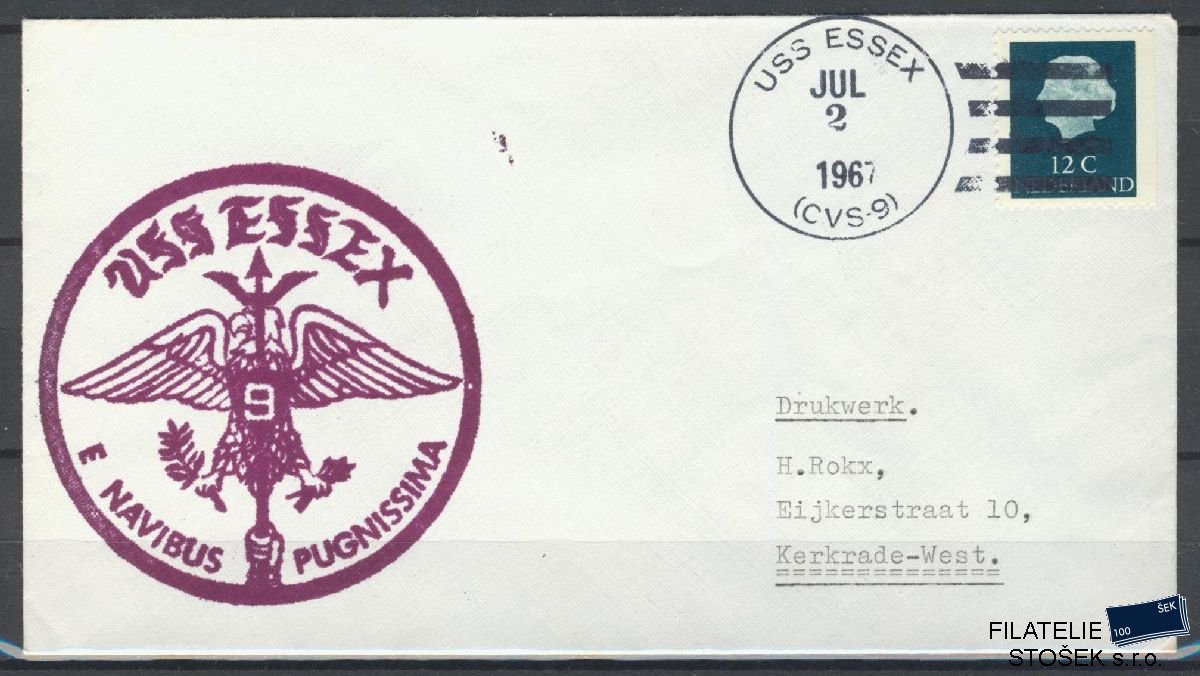 Lodní pošta celistvosti - USA - USS Essex