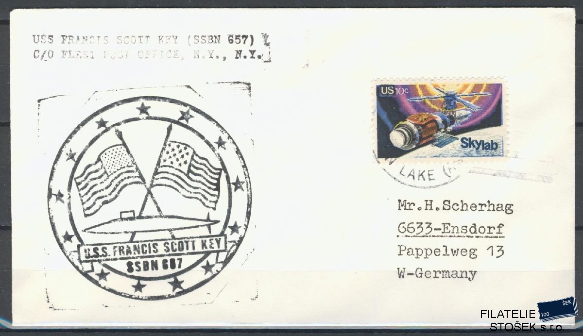 Lodní pošta celistvosti - USA - USS Francis Scott Key