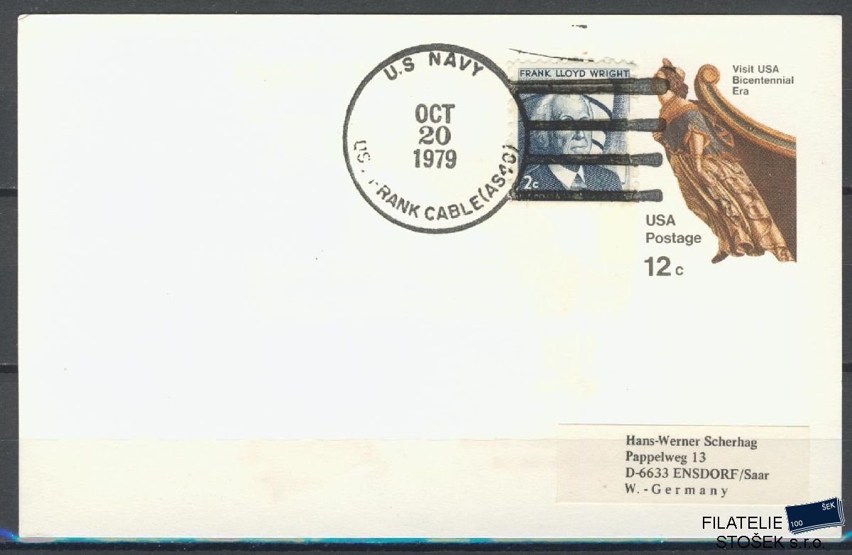 Lodní pošta celistvosti - USA - USS Frank Cable