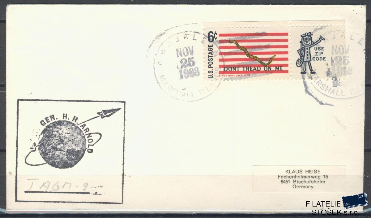 Lodní pošta celistvosti - USA - USS Gen. H.H. Arnold