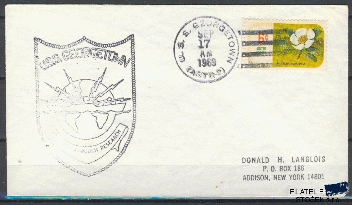 Lodní pošta celistvosti - USA - USS Georgetown