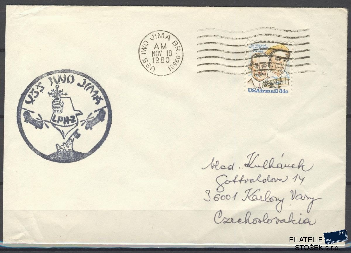 Lodní pošta celistvosti - USA - USS Iwo Jima
