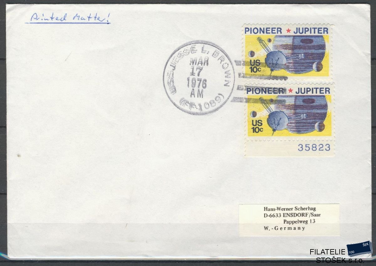 Lodní pošta celistvosti - USA - USS Jesse L. Brown