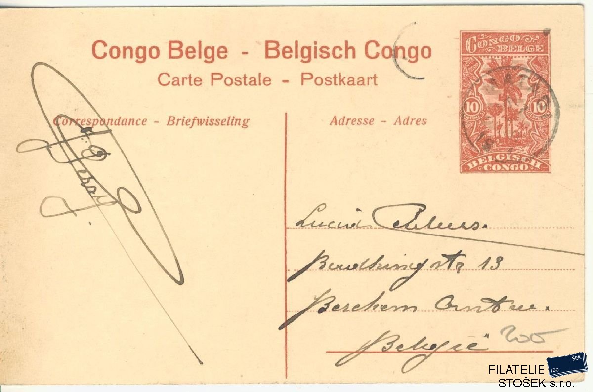 Belgické Kongo celistvosti - Matao - Pohlendice