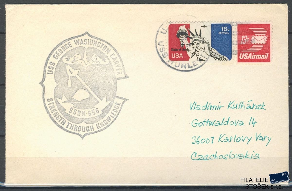 Lodní pošta celistvosti - USA - USS George Washington