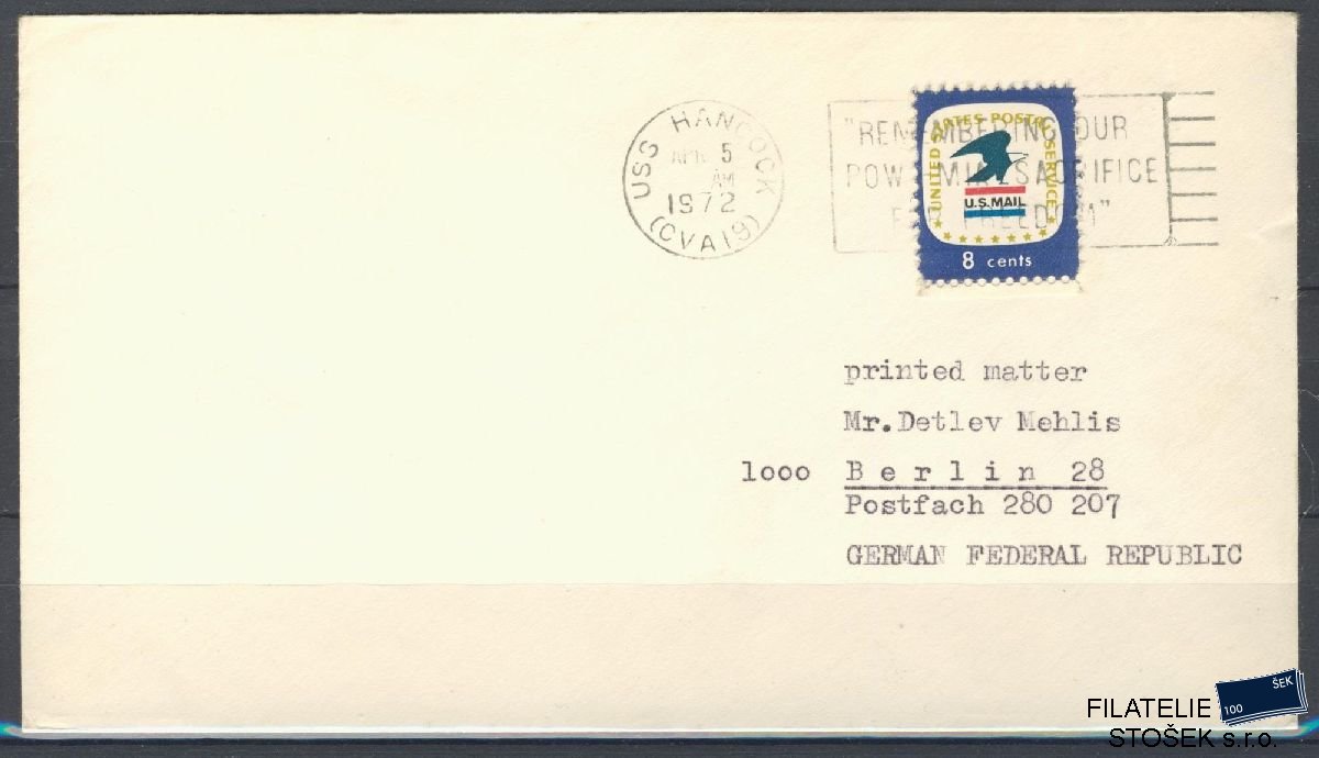 Lodní pošta celistvosti - USA - USS Hancock