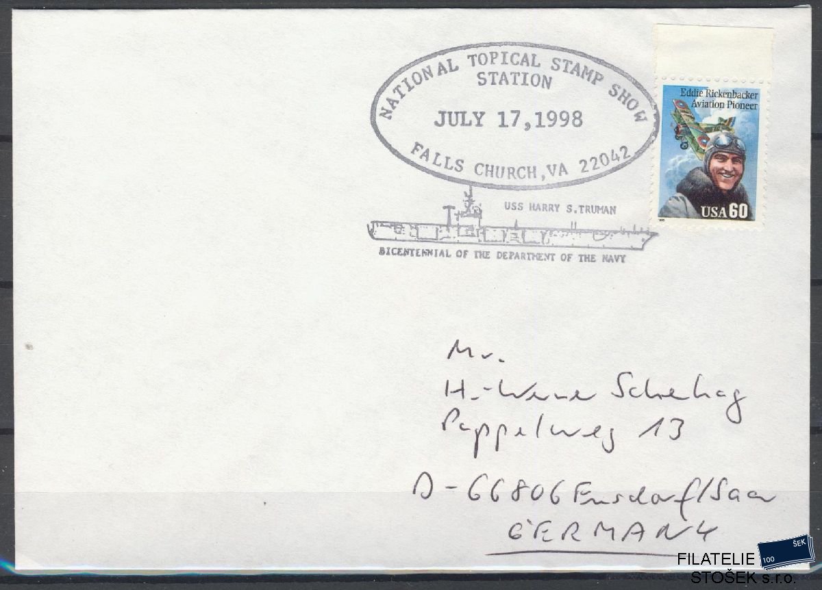 Lodní pošta celistvosti - USA - USS Harry S Truman