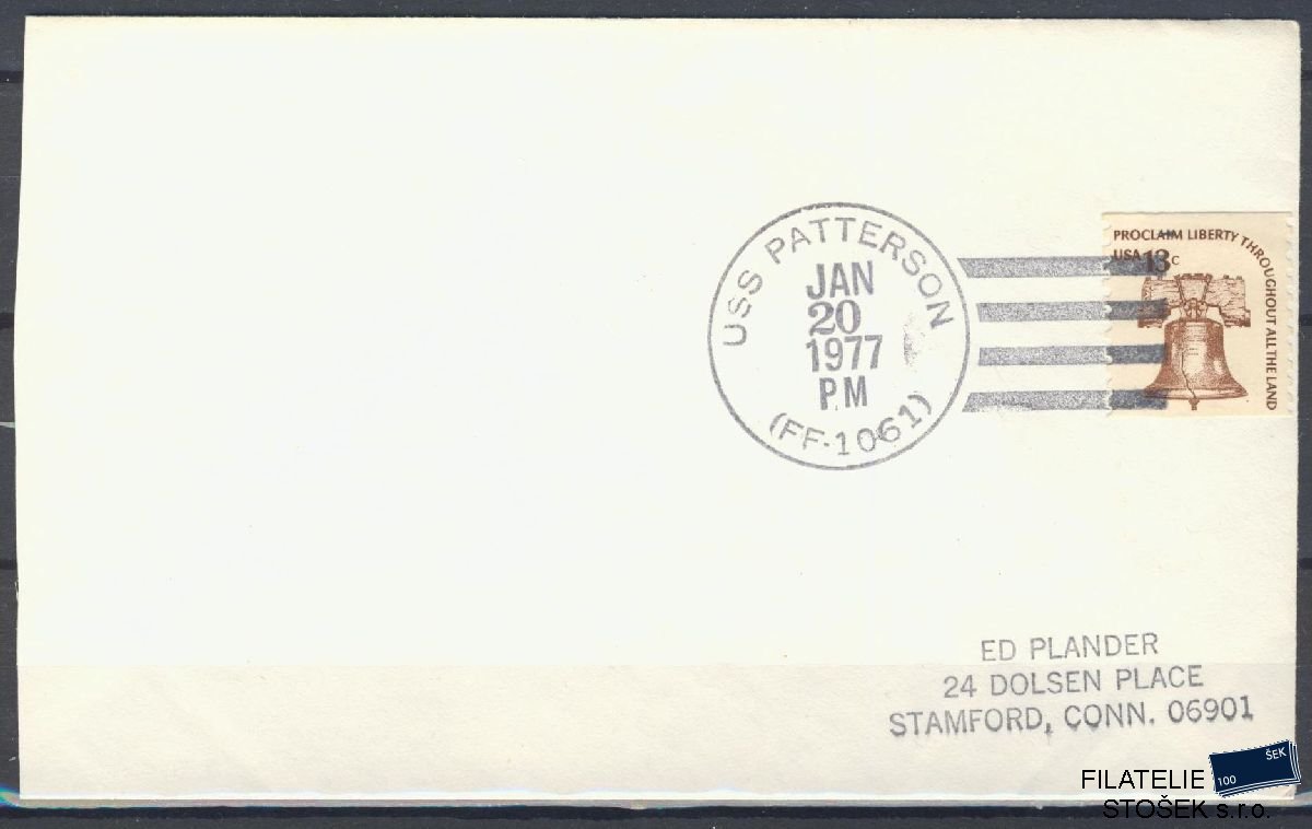 Lodní pošta celistvosti - USA - USS Patterson