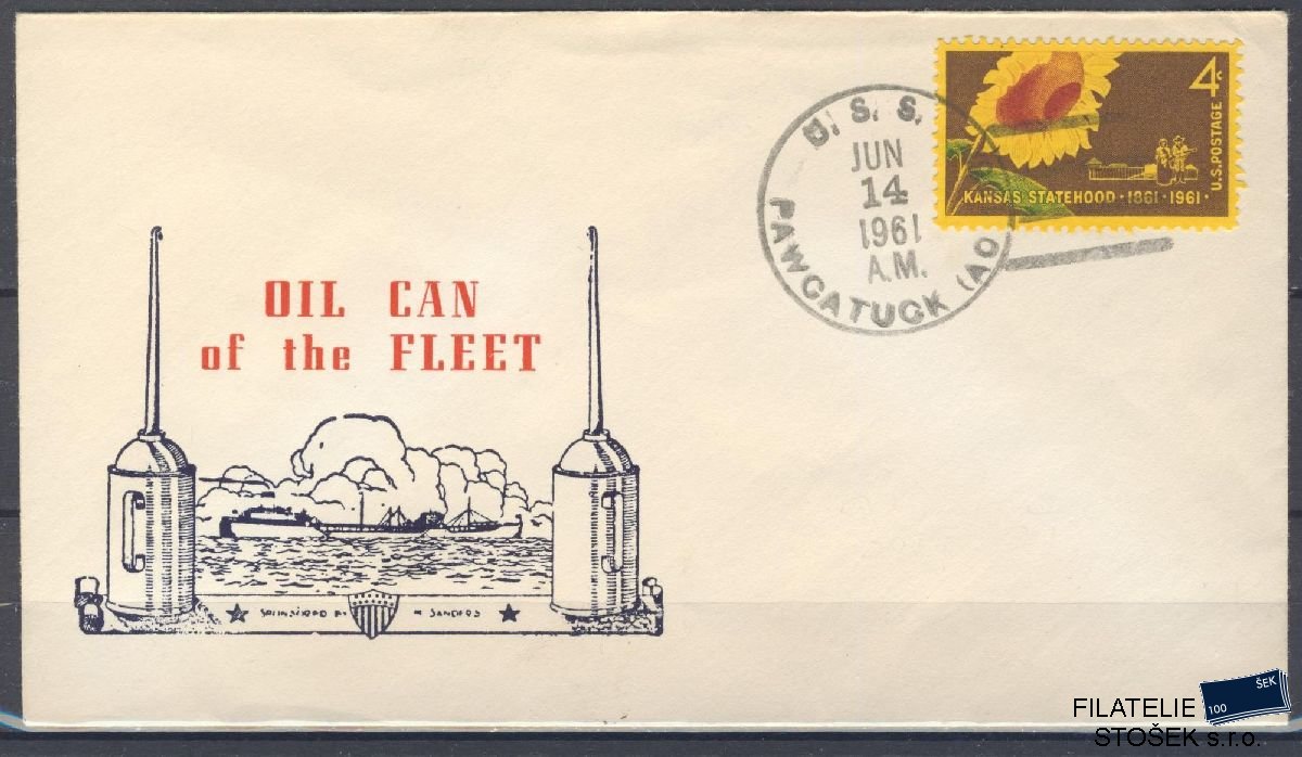 Lodní pošta celistvosti - USA - USS Pawcatuck