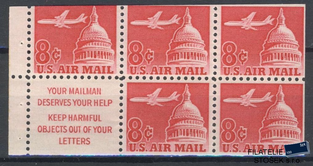 USA známky Mi 806 Sešitkový list