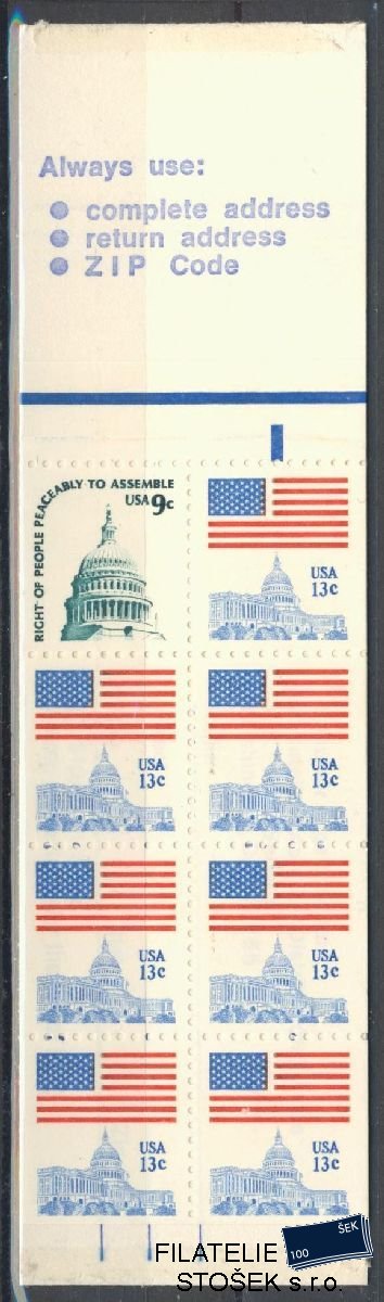 USA známky Mi 1292 Sešitek