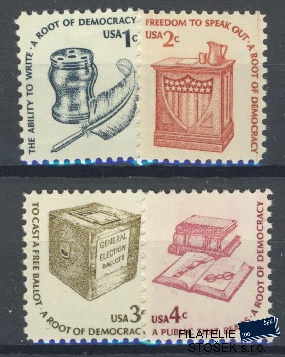 USA známky Mi 1320-23