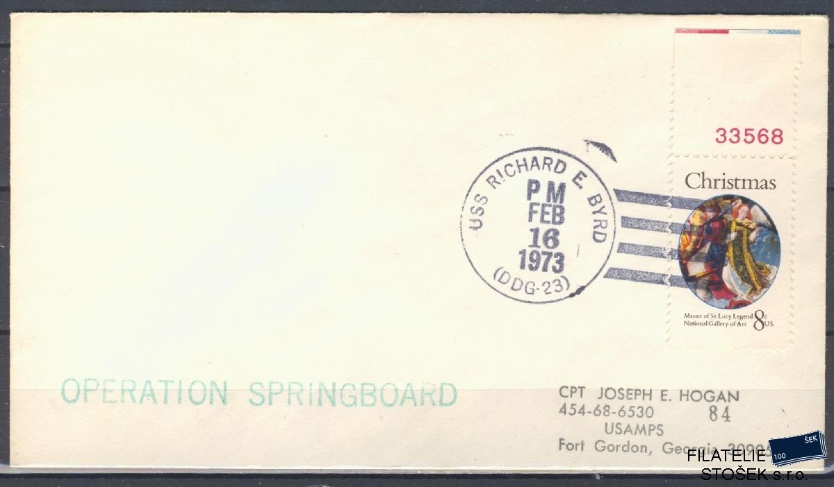 Lodní pošta celistvosti - USA - USS Richard E Byrd