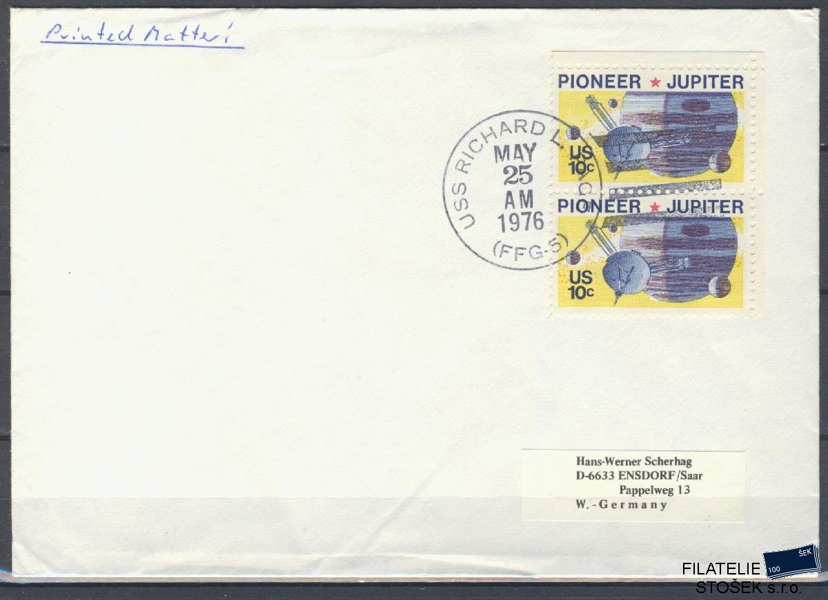 Lodní pošta celistvosti - USA - USS Richard L Page