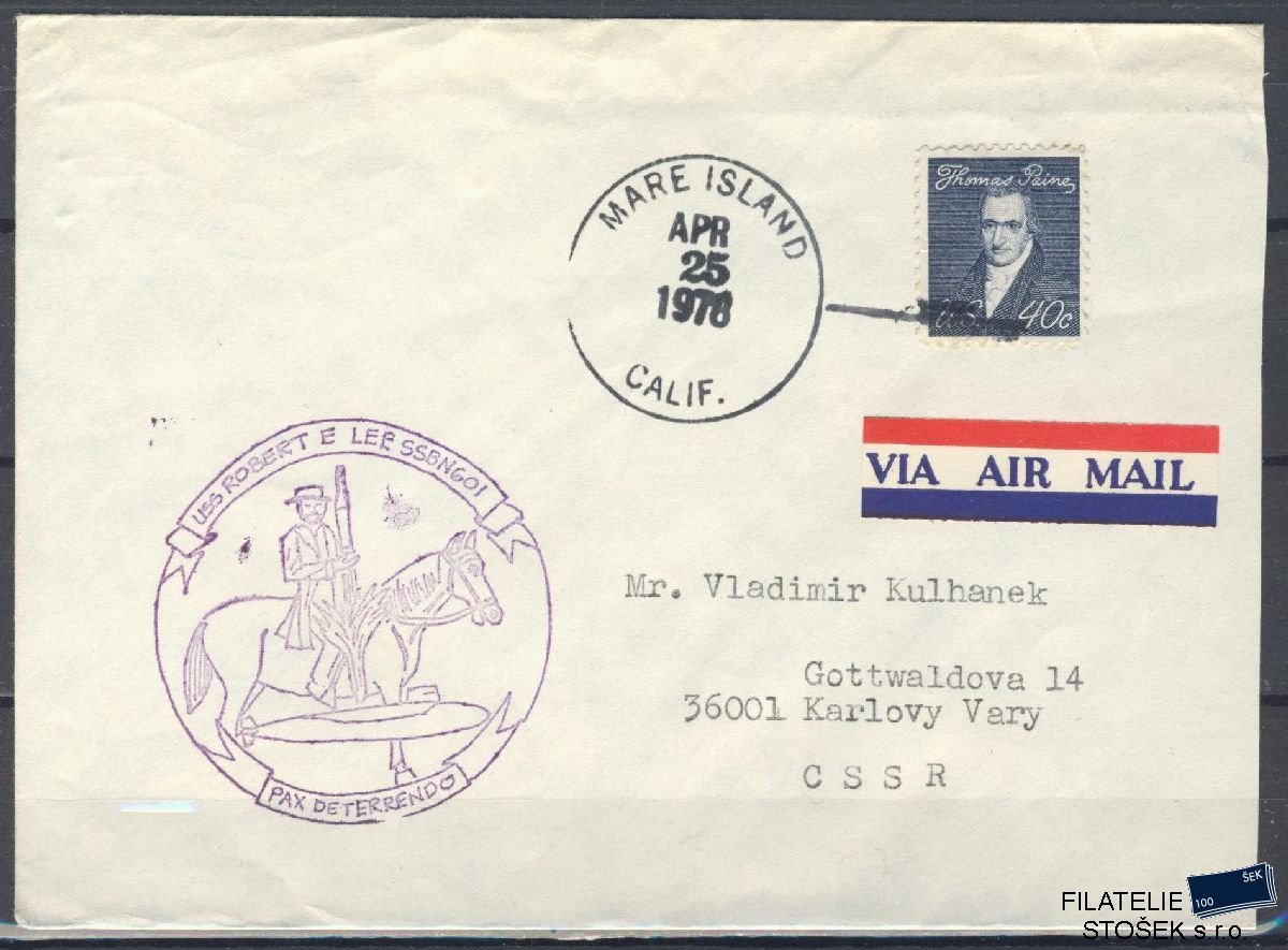 Lodní pošta celistvosti - USA - USS Robert E Lee