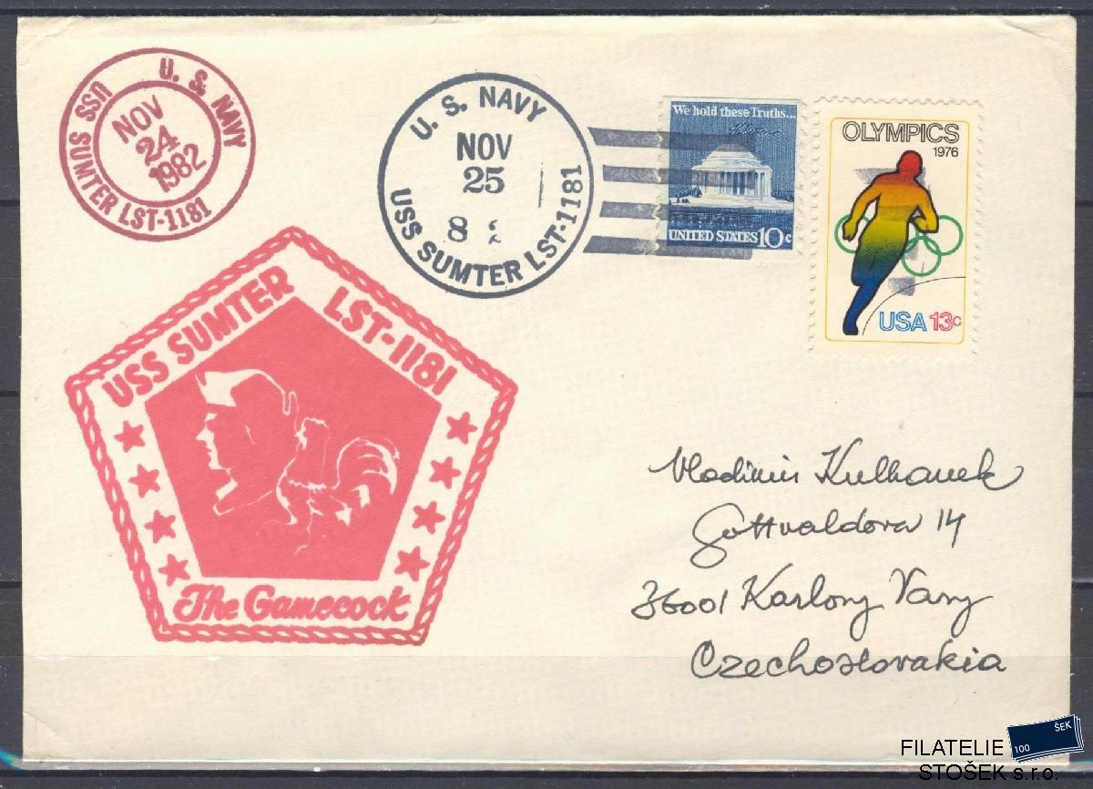Lodní pošta celistvosti - USA - USS Sumter