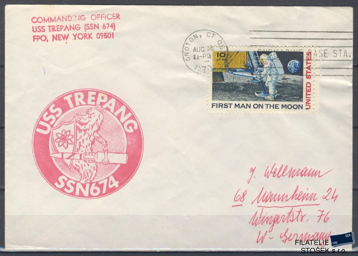 Lodní pošta celistvosti - USA - USS Trepang