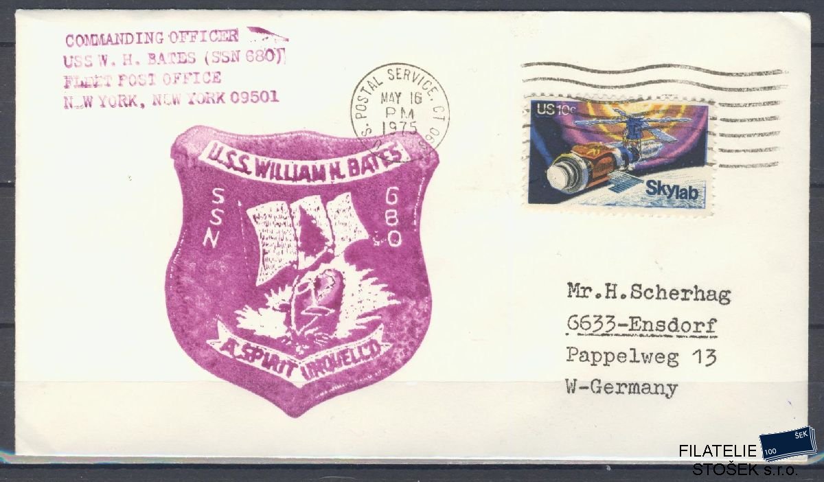Lodní pošta celistvosti - USA - USS Willam H Bates