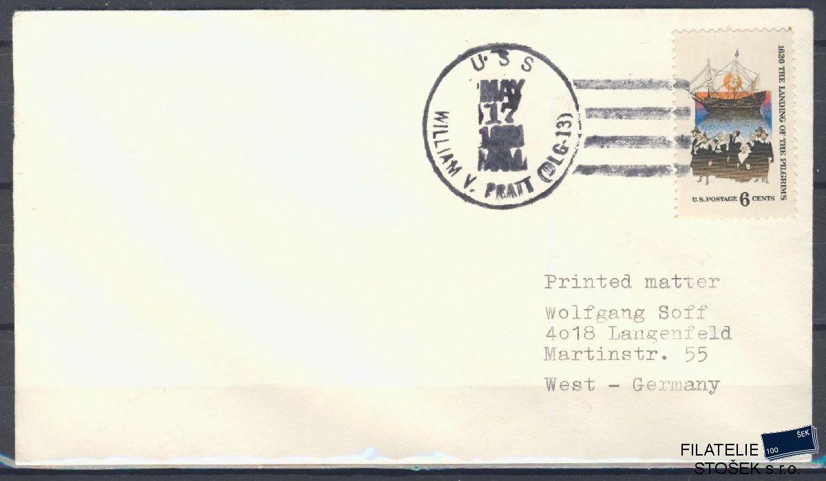 Lodní pošta celistvosti - USA - USS Willam V Pratt