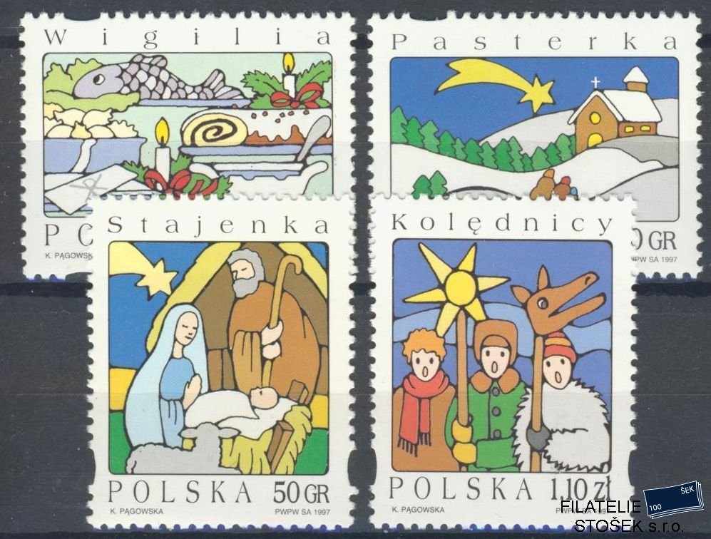 Polsko známky Mi 3682-85