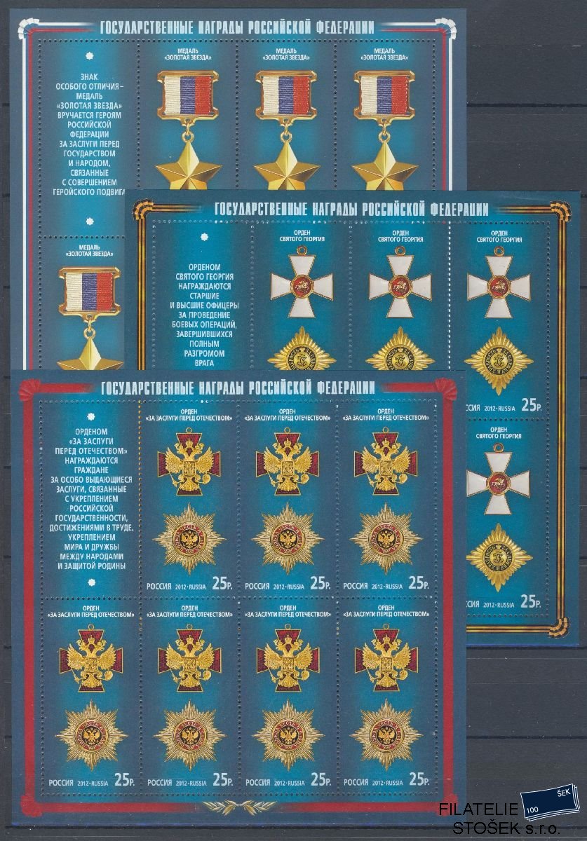 Rusko známky Mi 1796-98 KL