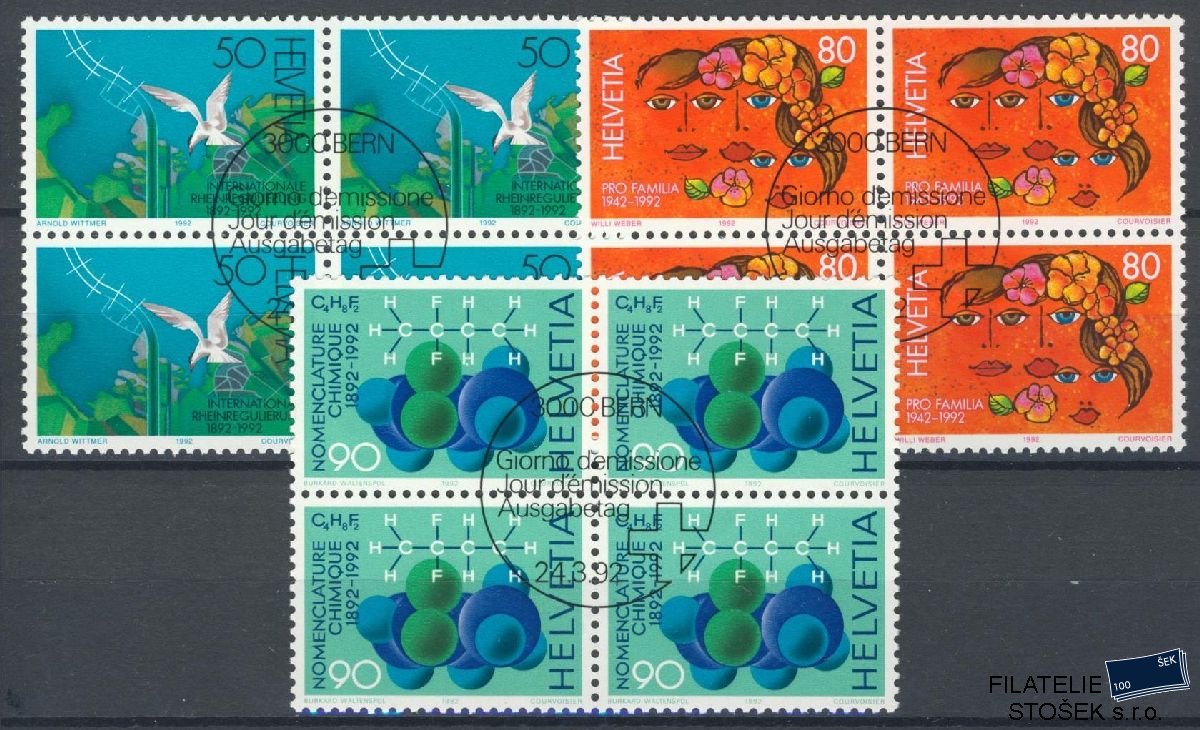 Švýcarsko známky Mi 1465-67 4 Blok