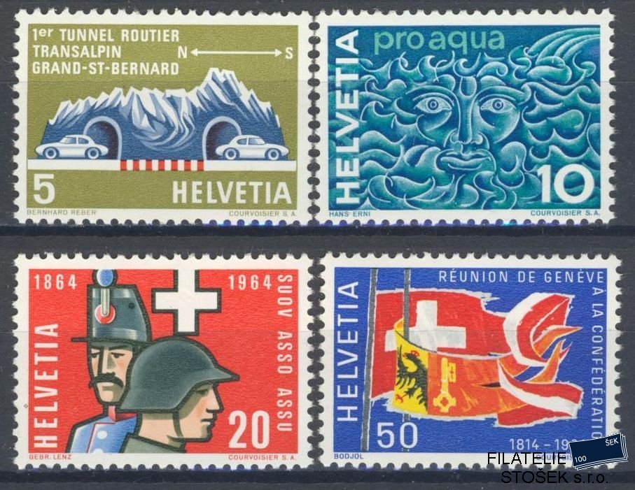 Švýcarsko známky Mi 791-94