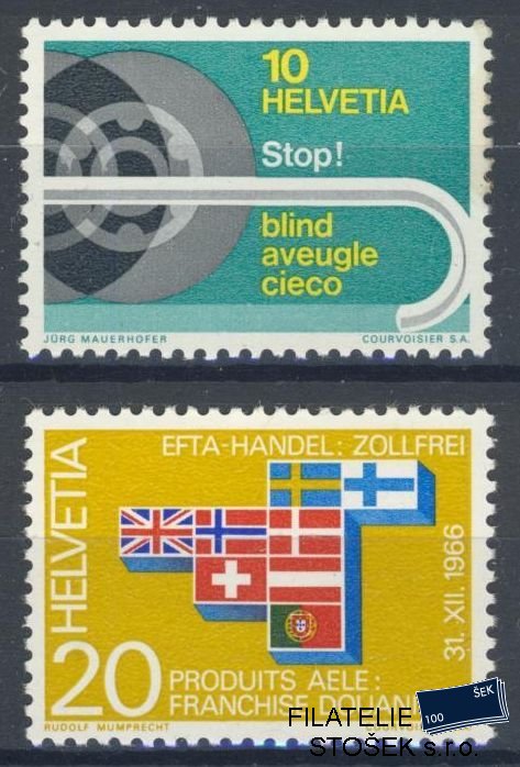 Švýcarsko známky Mi 851-52