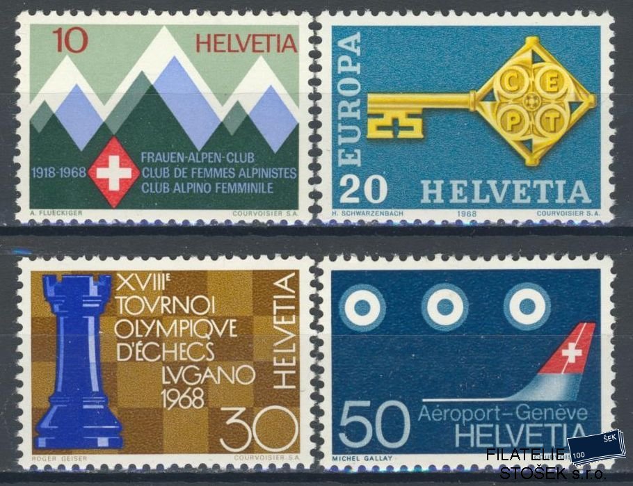 Švýcarsko známky Mi 870-73