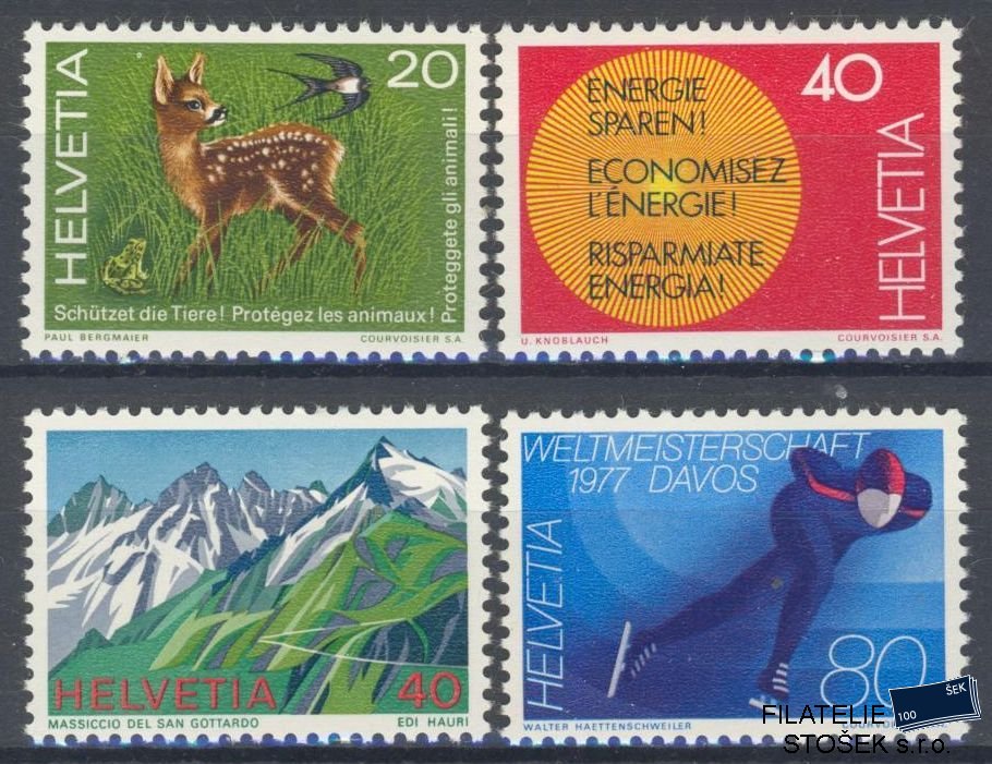 Švýcarsko známky Mi 1079-82