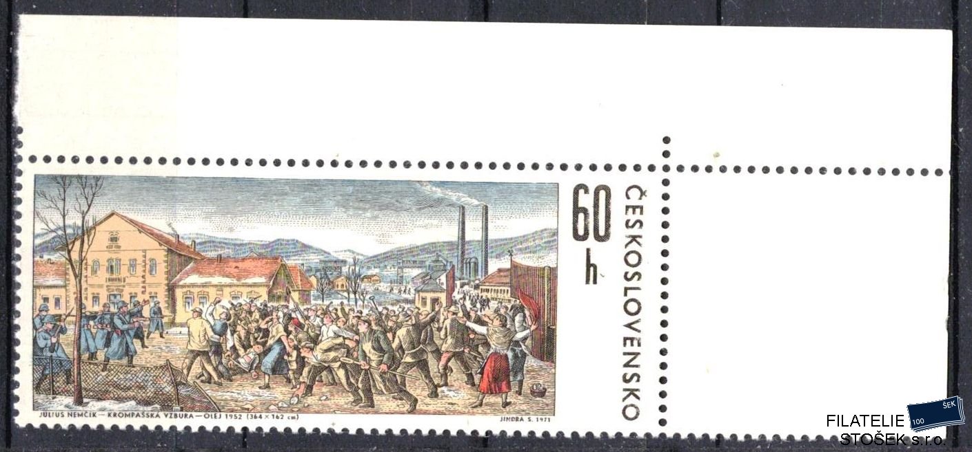 ČSSR známky 1921 rohová známka