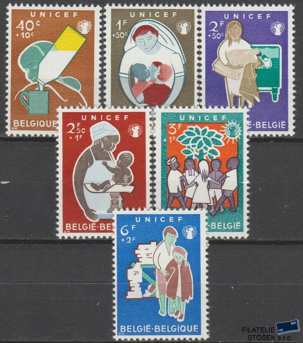 Belgie známky Mi 1212-17
