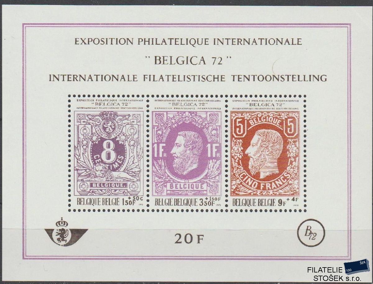Belgie známky Mi Blok 42