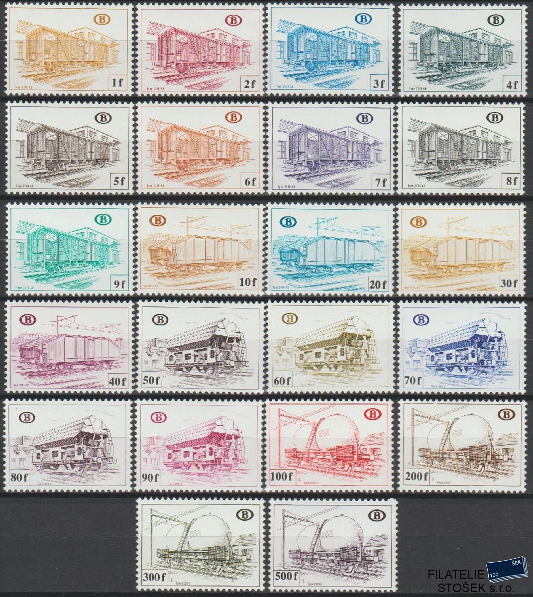 Belgie známky Mi E 357-78