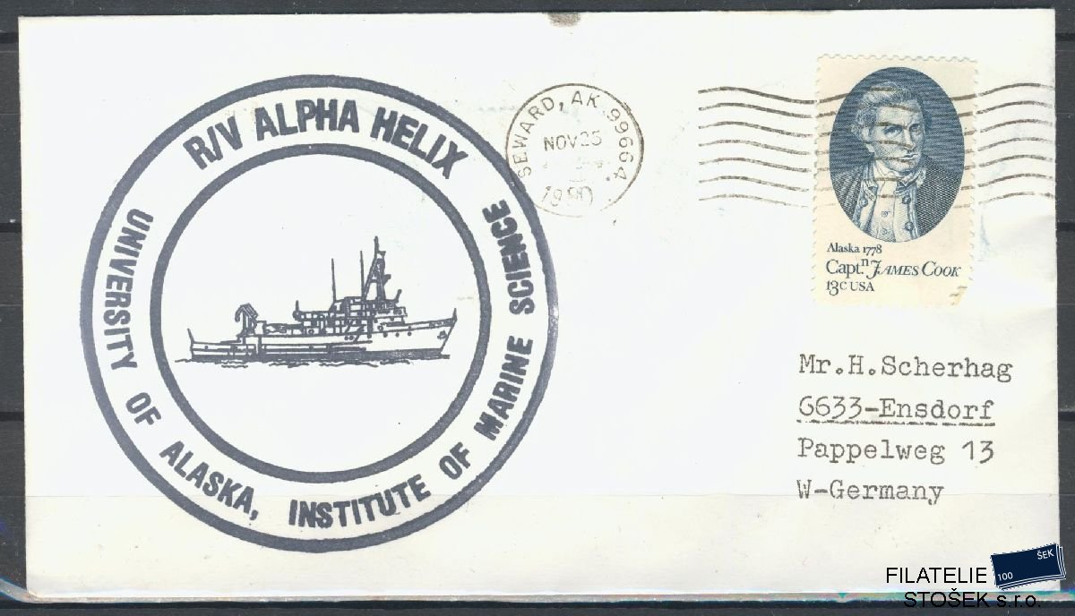 Lodní pošta celistvosti - USA - USS Alpha Helix