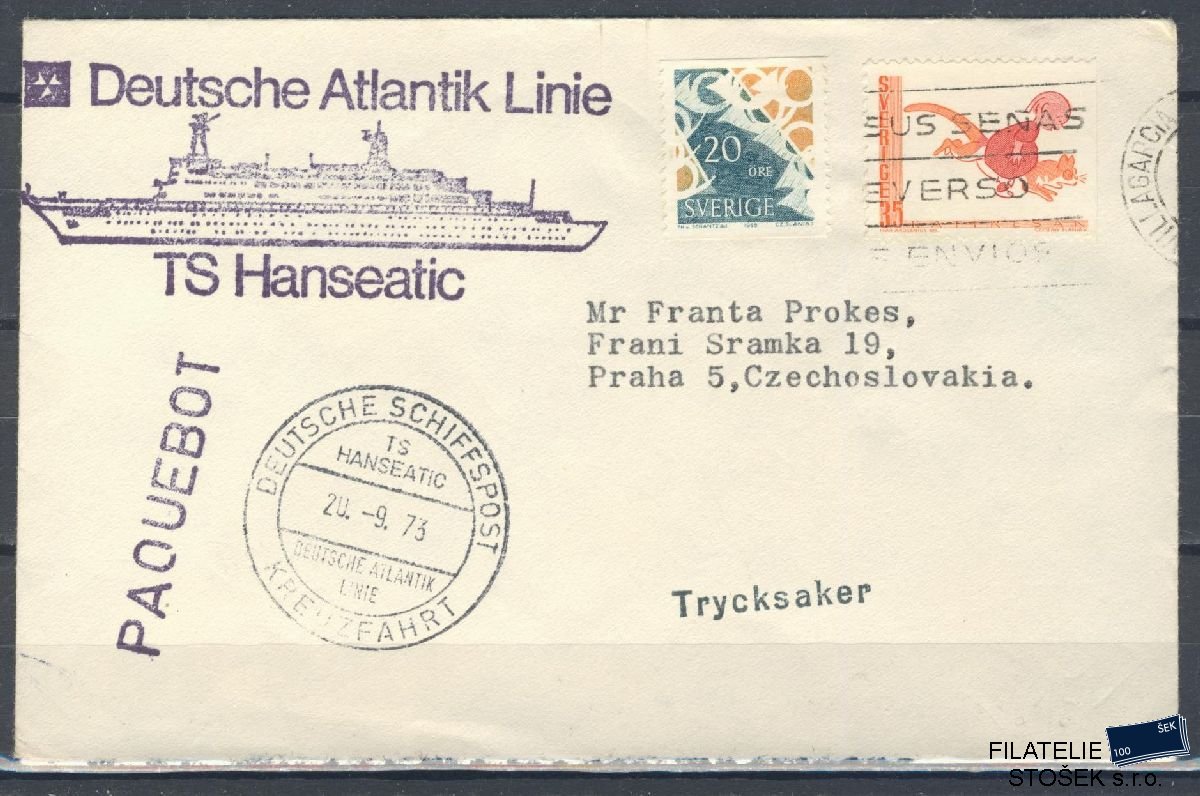 Lodní pošta celistvosti - Deutsche Schifpost - MS Hanseatic