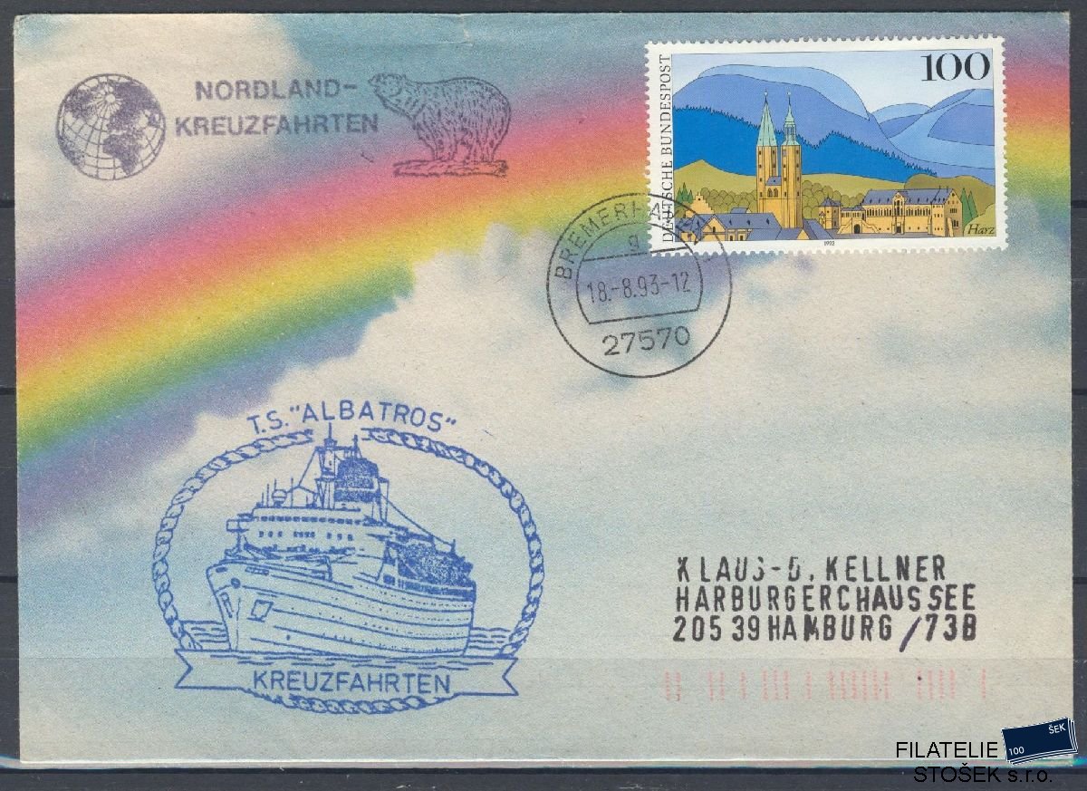 Lodní pošta celistvosti - Deutsche Schifpost - MS Albatros