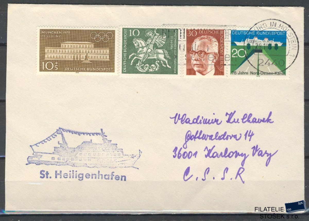 Lodní pošta celistvosti - Deutsche Schifpost - MS St Heiligenshafen