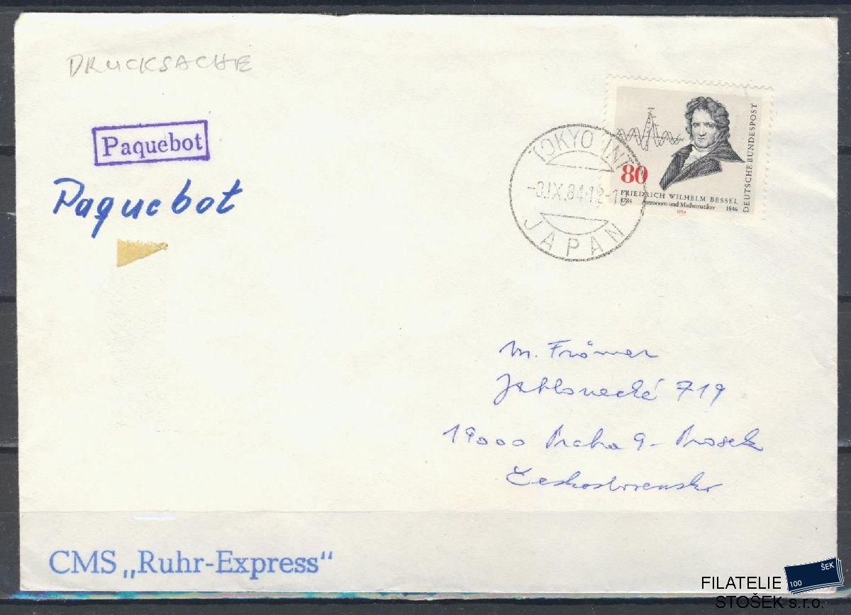 Lodní pošta celistvosti - Deutsche Schifpost - MS Ruhr Express