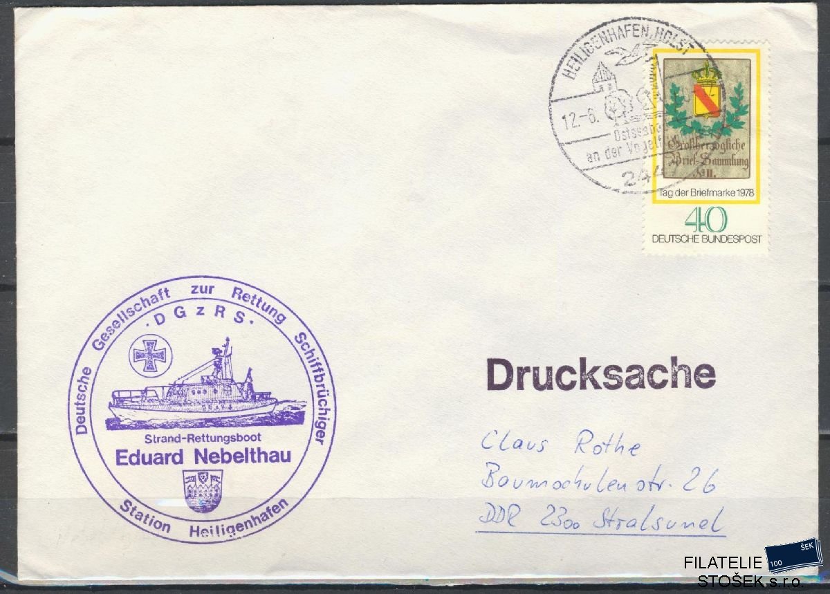 Lodní pošta celistvosti - Deutsche Schifpost - MS Eduard Nebelthau