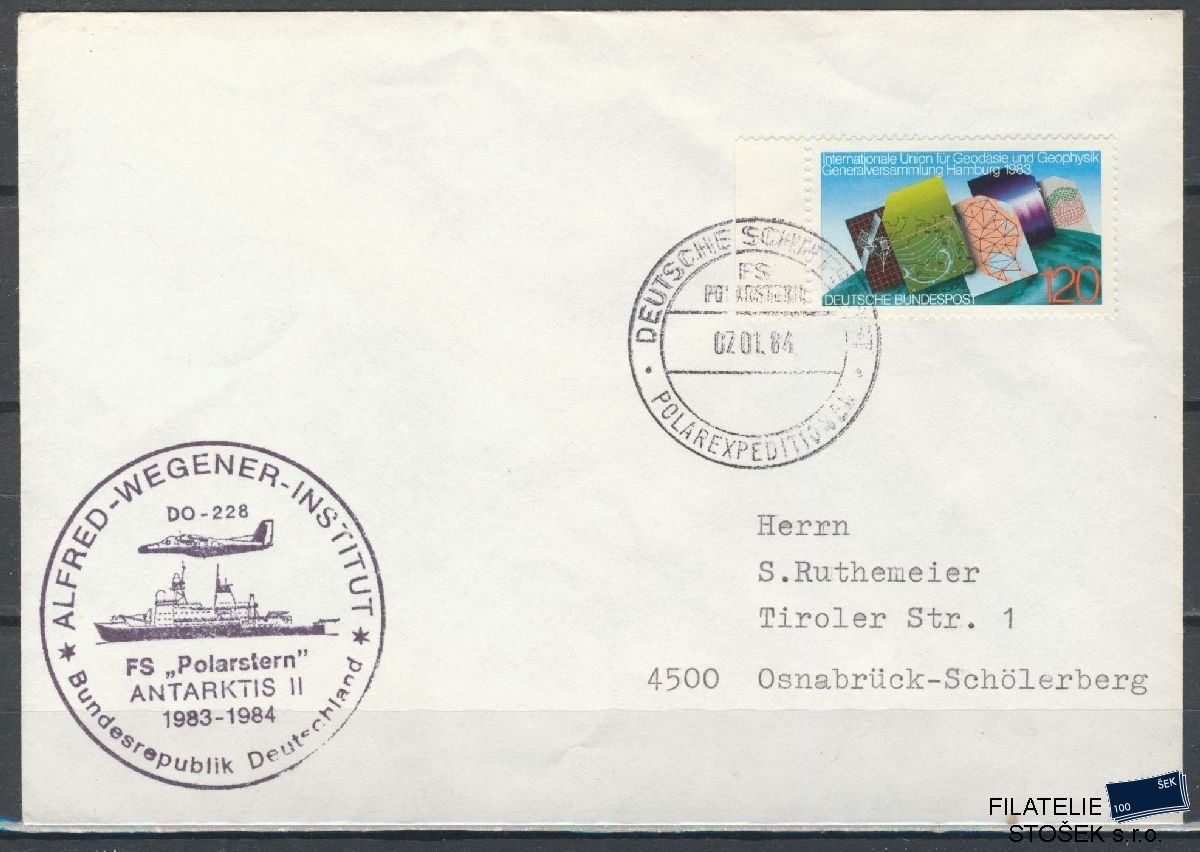 Lodní pošta celistvosti - Deutsche Schifpost - MS Polarstern Antarktis