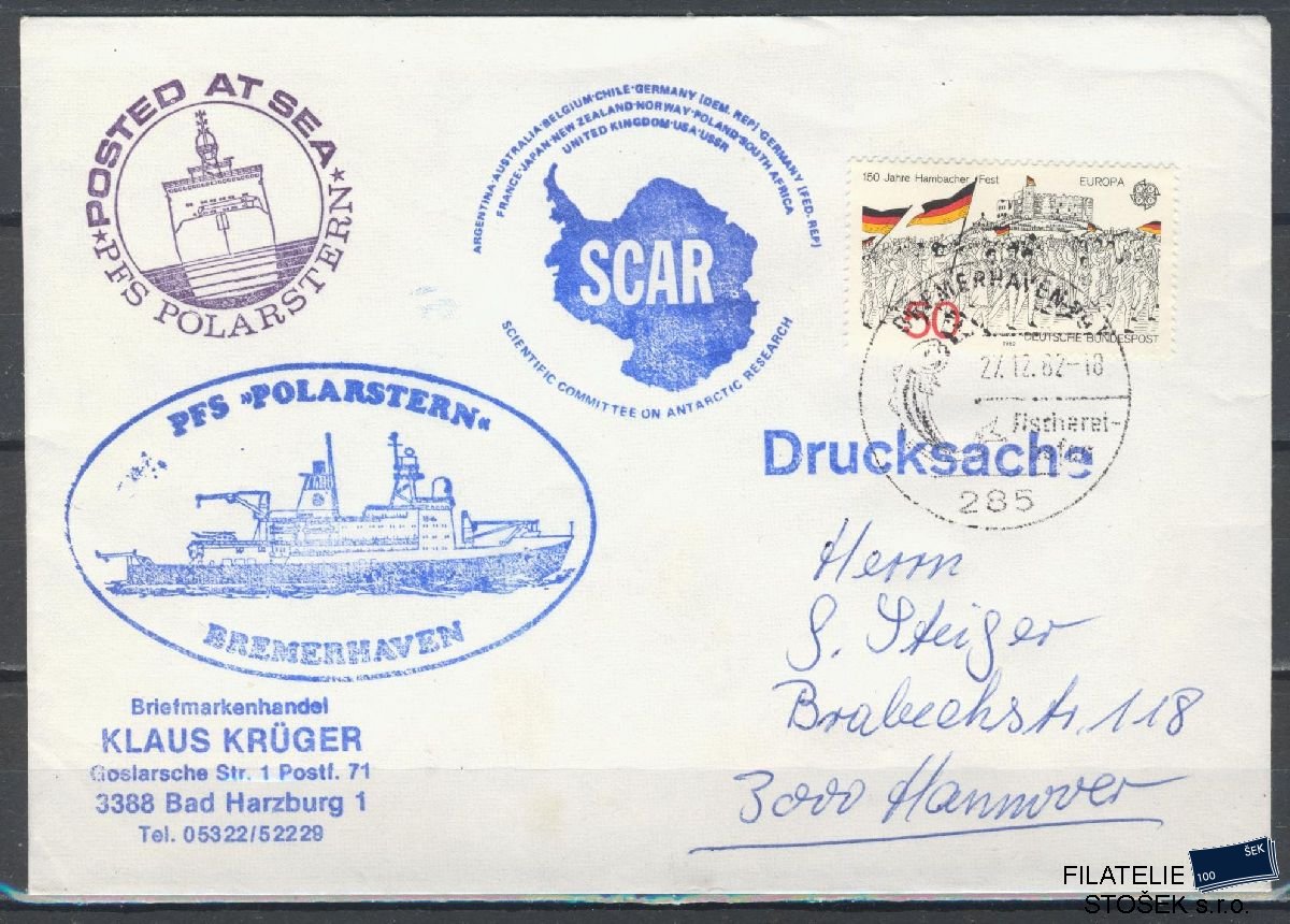 Lodní pošta celistvosti - Deutsche Schifpost - MS Polarstern Bremenhaven