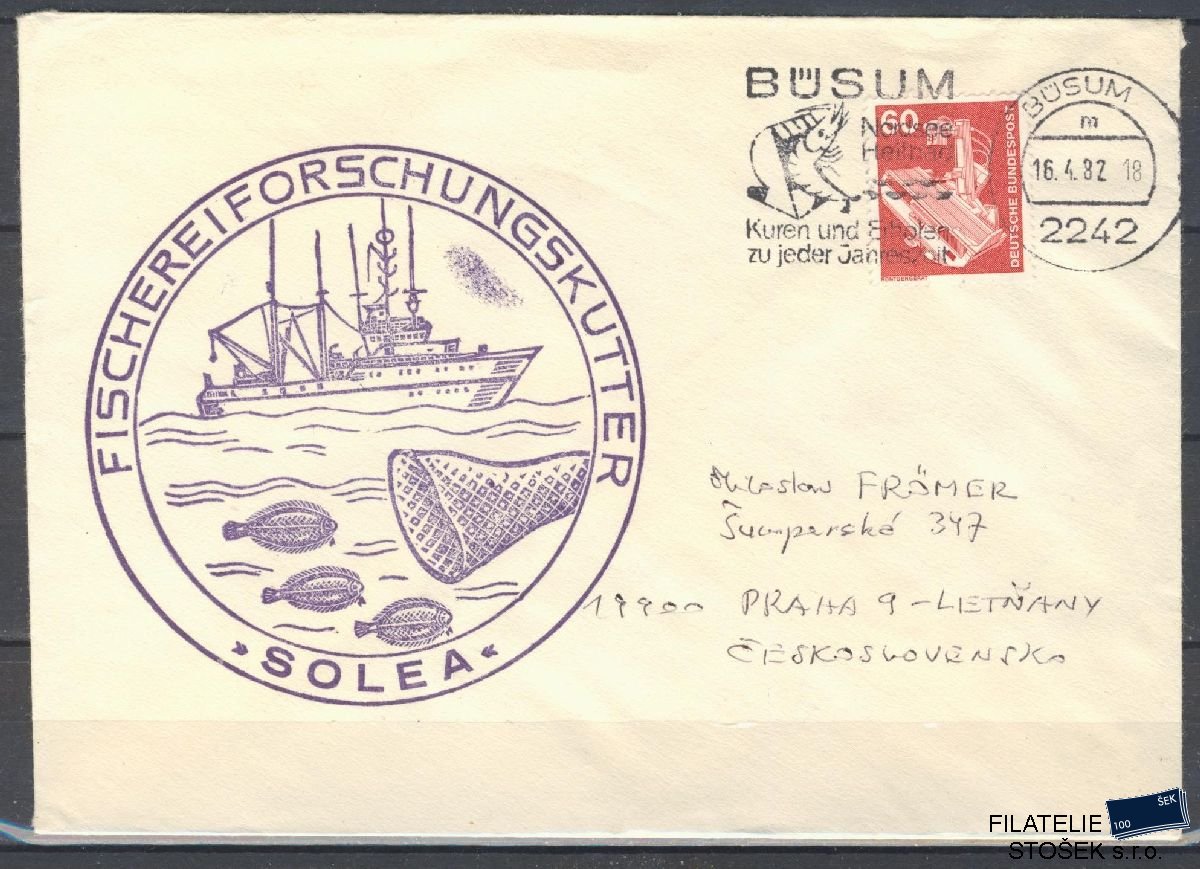 Lodní pošta celistvosti - Deutsche Schifpost - MS Solea