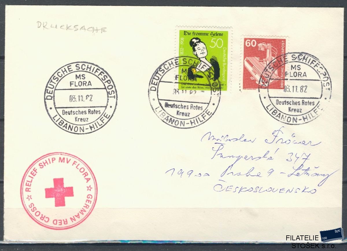 Lodní pošta celistvosti - Deutsche Schifpost - MS Flora